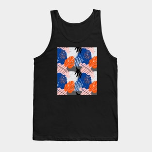 Pattern shapes bluered Tank Top